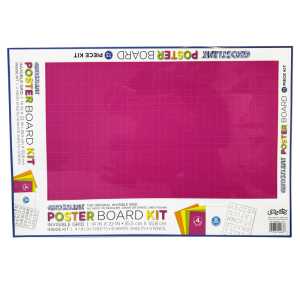 Poster Board Kit, 5 Assorted Colors, 14" x 22", 13 Pieces