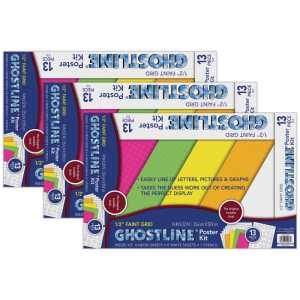 Poster Board Kit, 5 Assorted Colors, 14" x 22", 13 Pieces Per Kit, 3 Kits