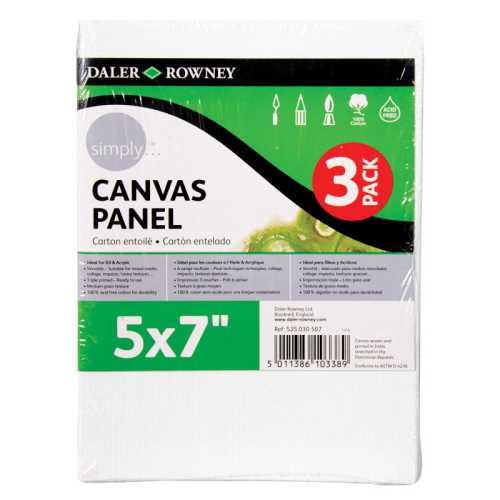Simply White Canvas Panels Set, 5