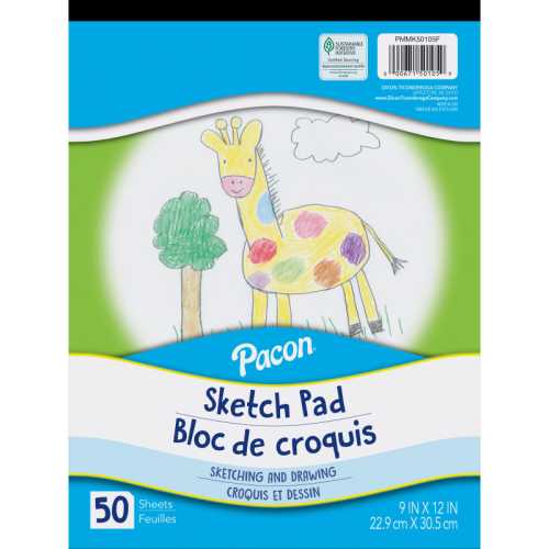 Sketch Pad, White, 9