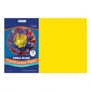 Yellow Construction Paper, 12" x 18", 150 Sheets