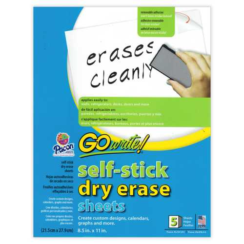 Dry Erase Sheets, 8.5