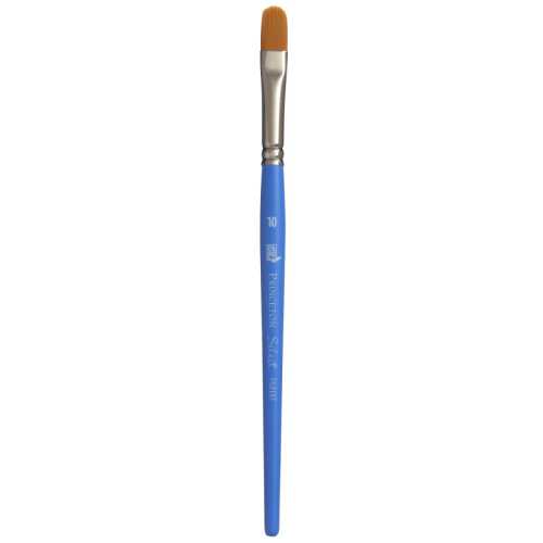 Select Artiste Filbert Brush, Synthetic Bristles, Short Handle Mixed Media Paintbrush, Jewel Blue, Size 10, 1 Count