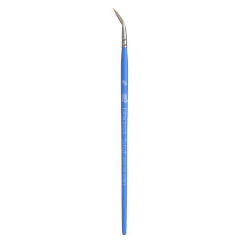 Select Artiste Angle Spot Detailer Brush, Synthetic Bristles, Short Handle Mixed Media Paintbrush, Jewel Blue, Size 10/0, 1 Count