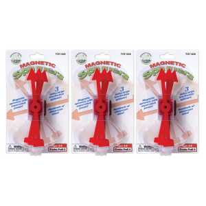 Magnetic Spinners, 3 Per Set, 3 Sets