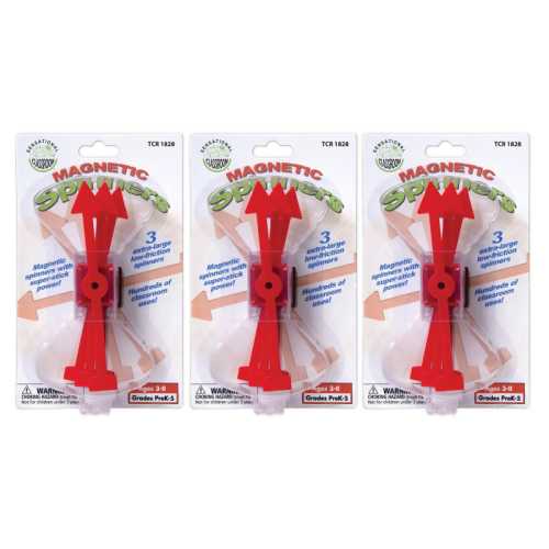Magnetic Spinners, 3 Per Set, 3 Sets