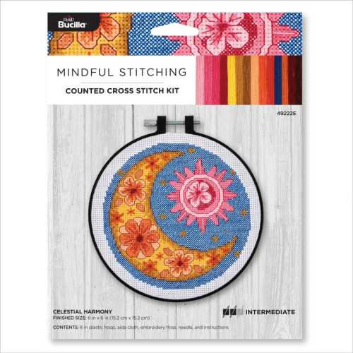 Celestial Harmony Counted Cross Stitch Kit, 6 Inch
