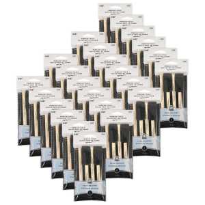 Foam Brushes, 1", 4 Per Set, 24 Sets