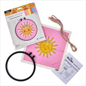 Dreamy Sun Stamped Embroidery Kit, 6 Inch