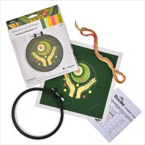 Lunar Balance Stamped Embroidery Kit, 6 Inch