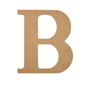 MDF Letter, B, 5 Inch