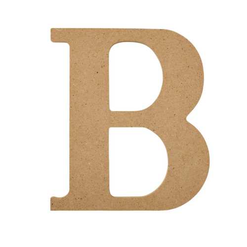 MDF Letter, B, 5 Inch
