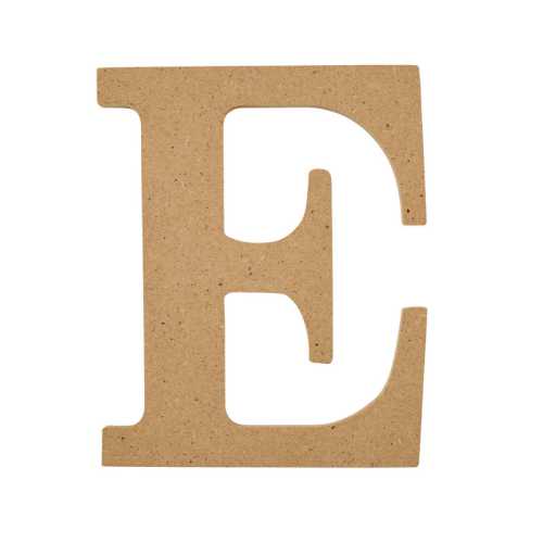 MDF Letter, E, 5 Inch