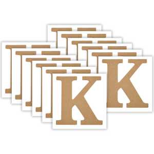 MDF Letter, K, 5 Inch, Pack of 12