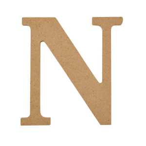 MDF Letter, N, 5 Inch