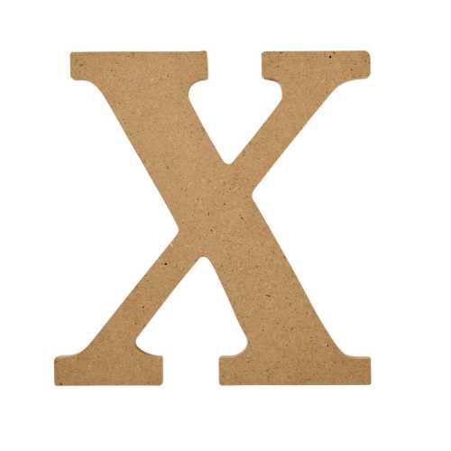 MDF Letter, X, 5 Inch