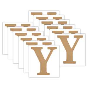 MDF Letter, Y, 5 Inch, Pack of 12