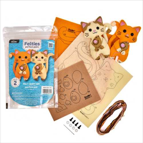 Purrfect Pair Perfect Pair Felties Embroidery Kit