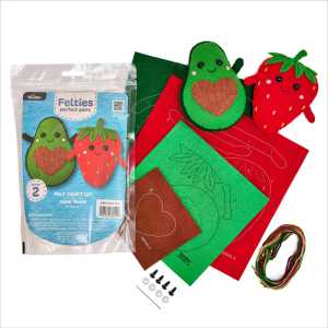 Super Foods Perfect Pair Felties Embroidery Kit