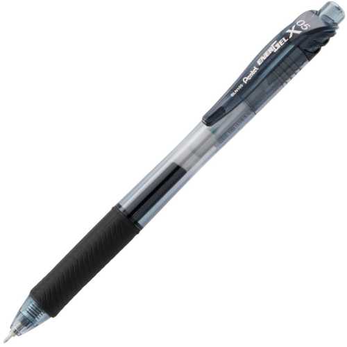 EnerGel-X Retractable Liquid Gel Pen, (0.5mm) Needle Tip, Fine Line, Black Ink Buy 20, get 4 more FREE