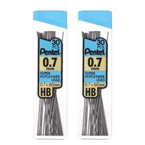 Lead Refill 0.7mm HB 3 Tubes, 2 Pack