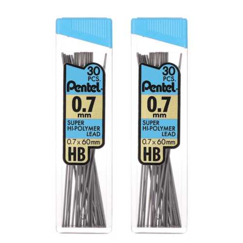 Lead Refill 0.7mm HB 3 Tubes, 2 Pack