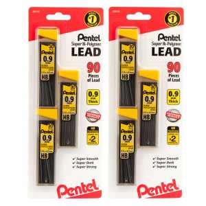 Lead Refill 0.9mm HB 3 Tubes, 2 Pack