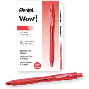 WOW!&trade; Gel Pen, Red, Pack of 24