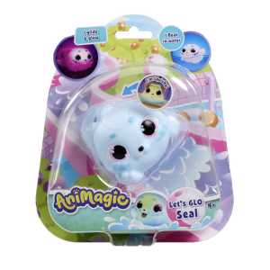 Animagic Let's Glo Seal, Light Up Bath Toy, Blue