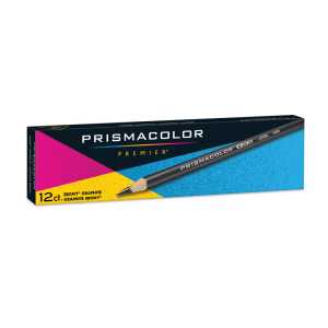 Ebony Graphite Drawing Pencils, Black, Box of 12