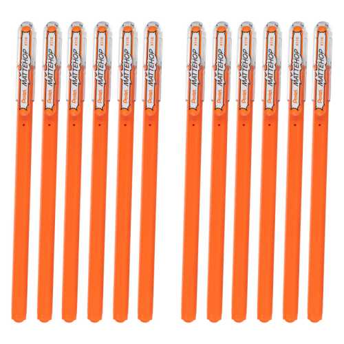 Hybrid Mattehop Gel Roller, Orange, 12 Pack