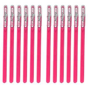 Hybrid Mattehop Gel Roller, Pink, 12 Pack