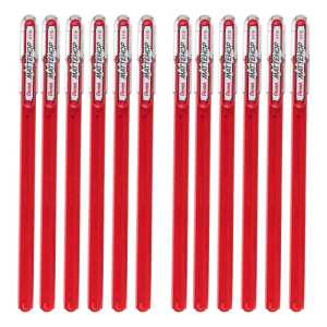 Hybrid Mattehop Gel Roller, Red, 12 Pack