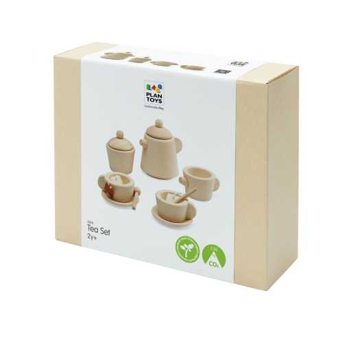 Wooden Tea Set Pretend Play Set for Two