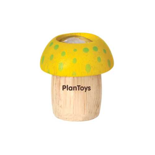 Yellow Mushroom Kaleidoscope Wooden Discovery Toy