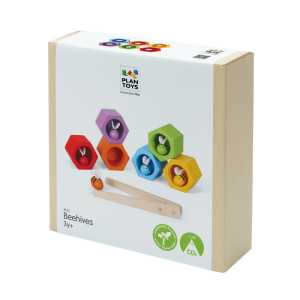 Wooden Beehives Fine Motor Sorting Toy