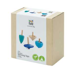 Wooden Mini Spinning Tops