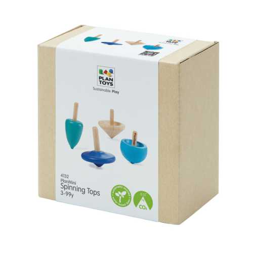 Wooden Mini Spinning Tops