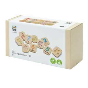 Wooden Hand Sign Numbers 1-10 Tiles