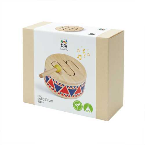 Wooden Solid Drum Toy Percussion Instrument
