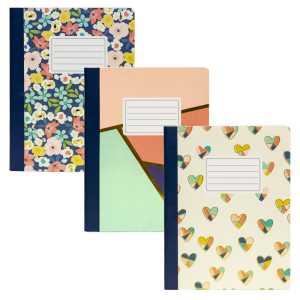 Carpe Diem Composition Book Floral Love