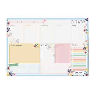 Weekly Planner Pad - Ditzy Floral - Pack 6
