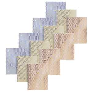 Haze 1-Subject Notebook, 3 Per Pack, 4 Packs