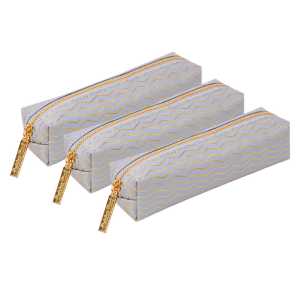 Pencil Case, Haze, Blue, Pack of 3