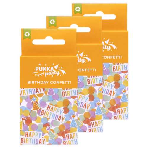 Bright Card & Tissue Birthday Confetti, 3 Packs