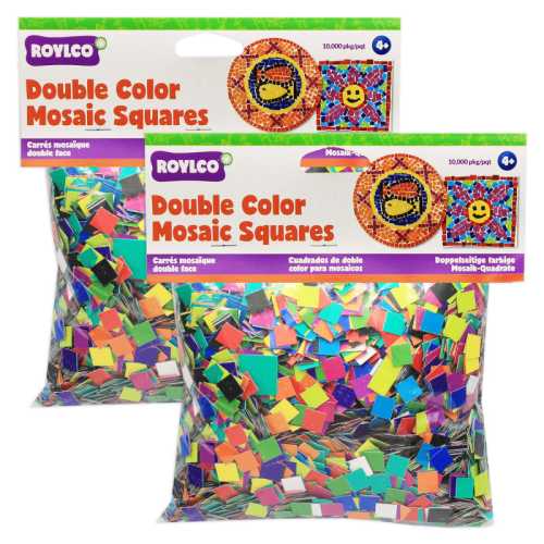 Double Color Mosaic Squares, 3/8