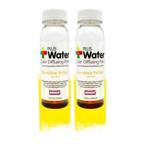 PlusWater Color Diffusing Paint, Sunshine Yellow, 2 Pack