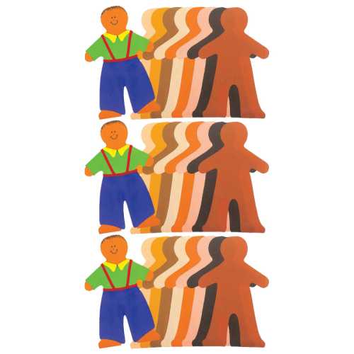Paper Doll Pad, 8 Skin Tones, 40 Sheets Per Pad, 3 Pads