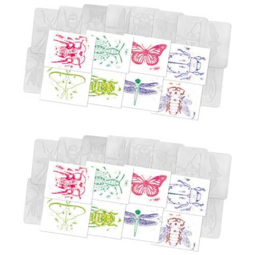 Rubbing Plates, Insects, 16 Per Pack, 2 Packs