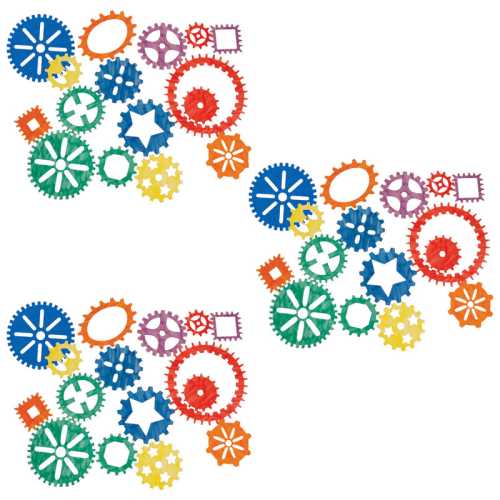 Gear Stencils, 15 Per Pack, 3 Packs
